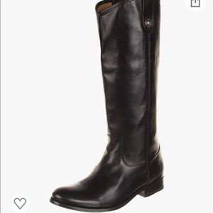 SOLD Frye Melissa Tab Button Pull-On Boot 7.5 Black